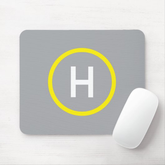 Helipad Mousepad Gray Muismat (Met muis)