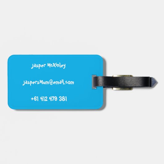 Helitack Bagagelabel (Achterkant horizontaal)