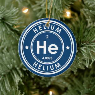 Helium Element Blue keramisch siermiddel Keramisch Ornament