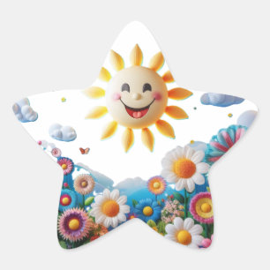 Heliumballonnen zijn lichtgewicht ster sticker