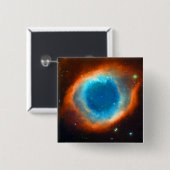 Helix Nebula, Galaxies en sterren Vierkante Button 5,1 Cm (Voorkant /achterkant)