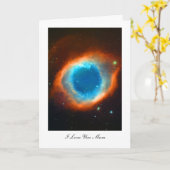 Helix Nebula - Ik hou van je moeder Kaart (Gele Bloem)