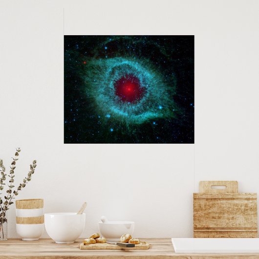Helix Nebula Infrarood Poster (Keuken)