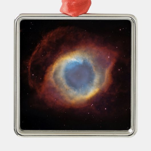 Helix Nebula Metalen Ornament (Voorkant)