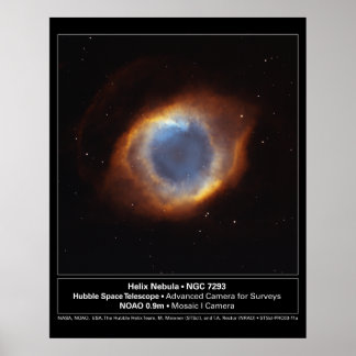 Helix Nebula-NGC7293-2003-11a Poster