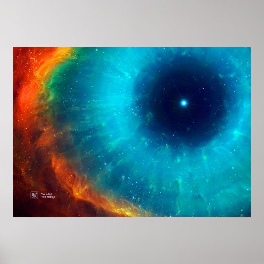 Helix Nebula, NGC 7293 - Poster (Devant)