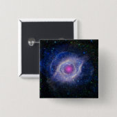 Helix Nebula Vierkante Button 5,1 Cm (Voorkant /achterkant)