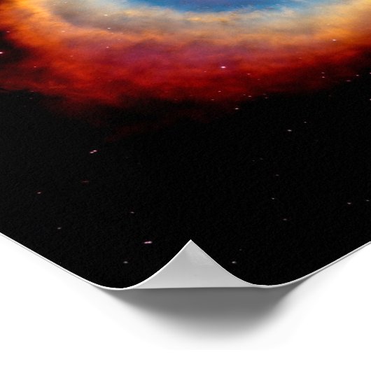 Helix Planetary Nebula NGC 7293 - Oogoog van God Poster (Hoek)