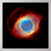 Helix Planetary Nebula NGC 7293 - Oogoog van God Poster (Voorkant)