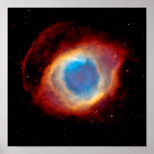 Helix Planetary Nebula NGC 7293 - Oogoog van God Poster (Voorkant)
