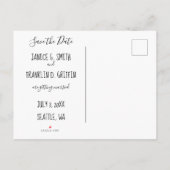 Helixnevel Foto Elegante Bewaar de Datum Aankondigingskaart (Achterkant)