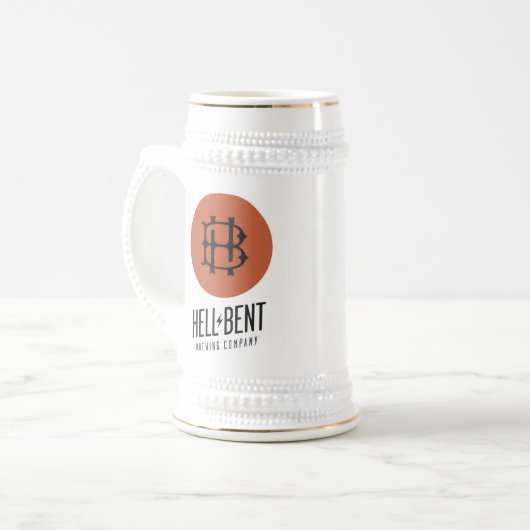 Hell-Bent Brew Co Stein Bierpul (Voorkant links)