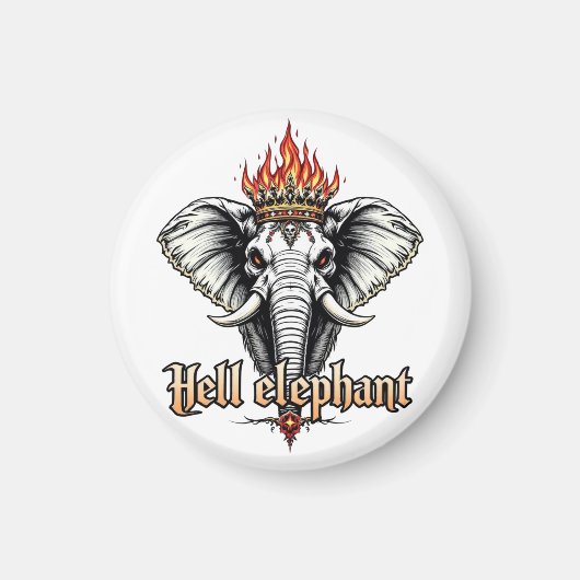 Hell Elephant Magneet (Voorkant)