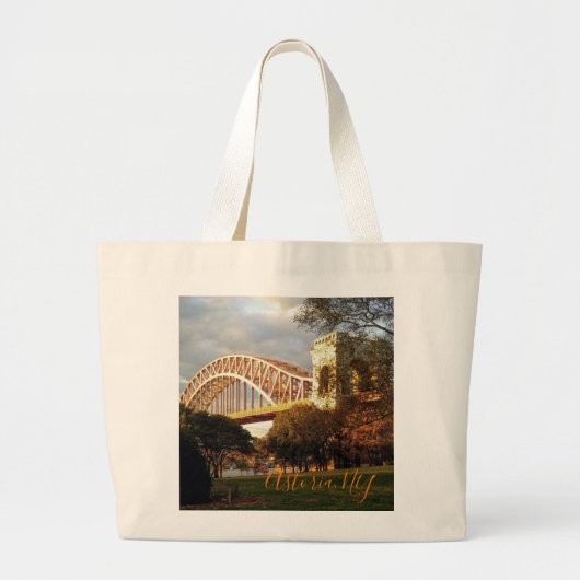 Hell Gate Bridge En Automne, Astoria, NY Sac fourr (Devant)