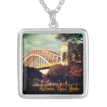 Hell Gate Bridge in Autumn beroemd gemaakt door As
