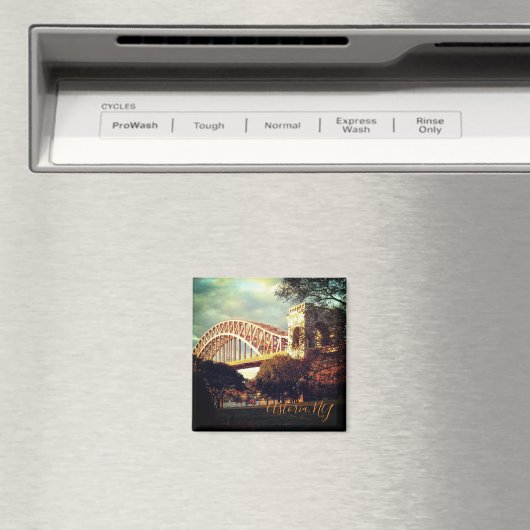 "Hell Gate Bridge in Autumn" Magneet (Insitu (Vaatwasser))