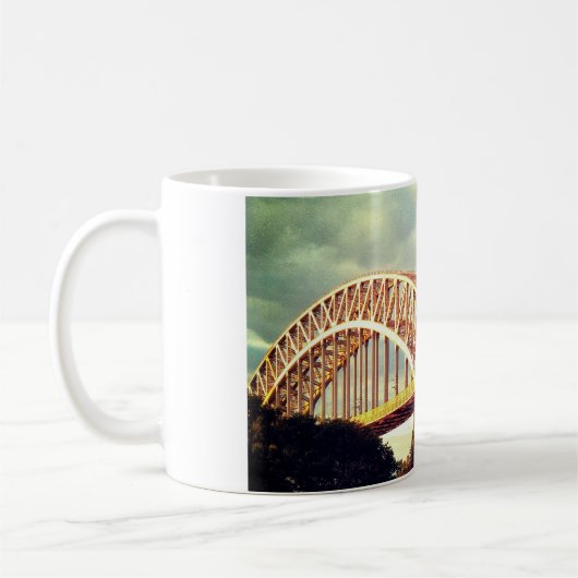 Hell Gate Bridge in de herfst klassieke Mok (Links)