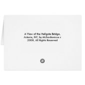 Hell Gate Bridge Merry-kerstkaart (Achterkant Horizontaal)