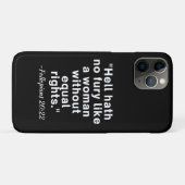 Hell Hath No Fury Equal Rights Quote Case-Mate iPhone Case (Achterkant (horizontaal))