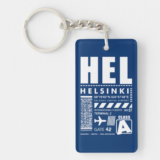HELL Helsinki Luchthaven Sleutelhanger (Voorkant)