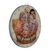Hell in a Handbasket 2017 Gepersonaliseerd Dartbord (Voorkant Links)
