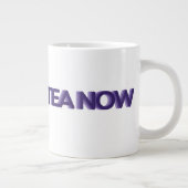 Hell Ja Tea Now - Paarse JUMBO-grootte Jumbo Mok (Rechts)