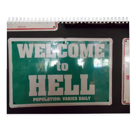 Hell Michigan Calendar Kalender (Achterkant)