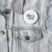 Hell No Hillary -.png Ronde Button 5,7 Cm (In situ)