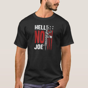 Hell No Joe T-shirt Pistool (op de rug) Raglan