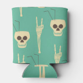 Hell Party: Skelet Halloween Design Blikjeskoeler (Achterkant)