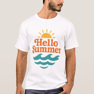 Hell Summer Retro T-shirt – Beach Vibes Te