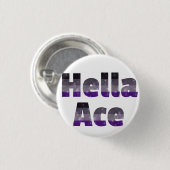 Hella Ace Button White (Voorkant /achterkant)