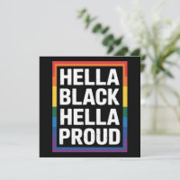 Hella Black Hella Trots Afrikaans-Amerikaanse HBT