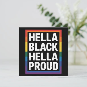 Hella Black Hella Trots Afrikaans-Amerikaanse HBT Kaart