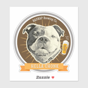 Hella Chonk Bière Étiquette Sticker Love