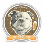 Hella Chonk Bierlabel Sticker Love (Voorkant)