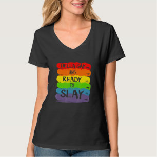 Hella Gay en klaar om Apparel te leggen T-shirt