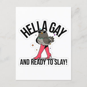 Hella Gay en klaar om grappige LGBTQ te doden Feestdagenkaart