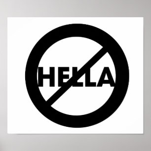 Hella is geen Poster van Word