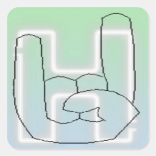 Hella Knop Vierkante Sticker