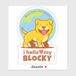 Hella Minder-Plastieken Sticker voor Waterflessen