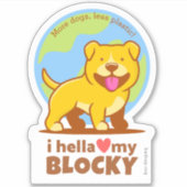 Hella Minder-Plastieken Sticker voor Waterflessen (Voorkant)