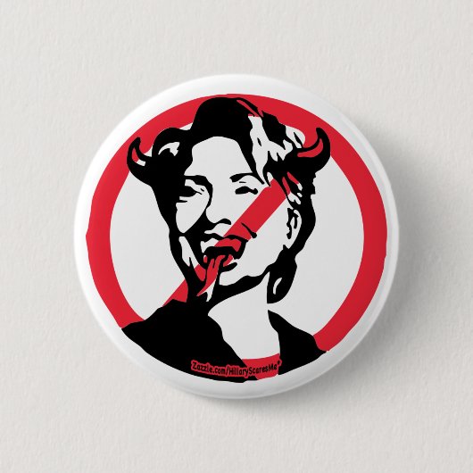 Hellary Clinton Ronde Button 5,7 Cm (Voorkant)
