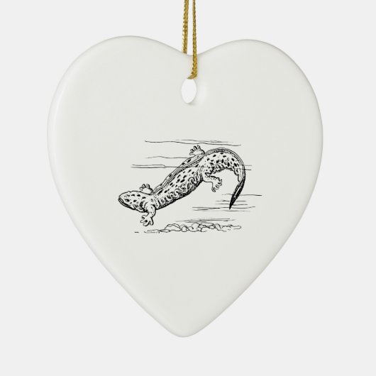 Hellbender Keramisch Ornament (Rechts)