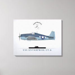 Hellcat VF-10 USS Enterprise Canvas Afdruk