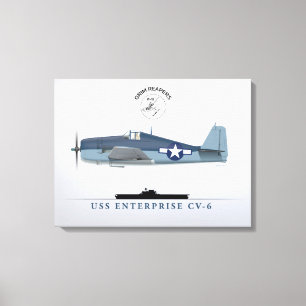 Hellcat VF-10 USS Enterprise Canvas Afdruk