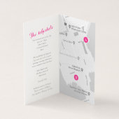 Hellebore art bruiloft details gastschema kaart (Binnen)