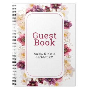 Hellebore Bloemendecor Burgundy Trouw Gastboek Notitieboek