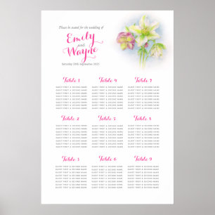 Hellebore waterverf Weddenschappen tabel Poster
