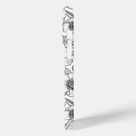 Hellebores in zwart-wit Case-Mate iPhone case (Achterkant / Links)